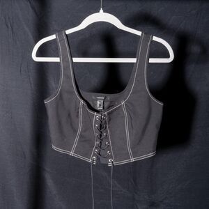 Forever-21 Women's Black Corset